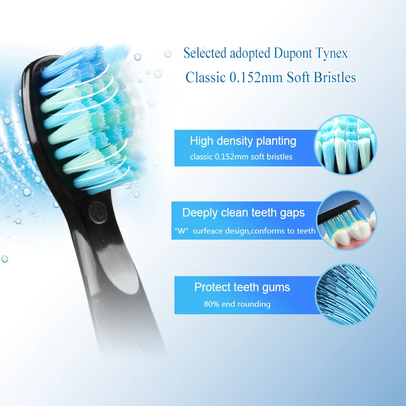 5pcs/lot Original Electric Toothbrush Head for SG507/E4/SG515/SG958 Soft Bristles Replaceable Brush Heads Deeply Cleaning BLACK 5pcs/lot Original Electric Toothbrush Head for SG507/E4/SG515/SG958 Soft Bristles Replaceable Brush Heads Deeply Cleaning BLACK