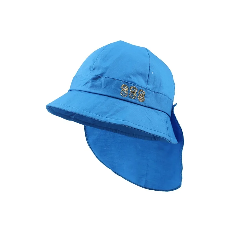 Cotton Panama Neck Protect Baby Hat For Girls Fashion Kids Summer Cap Boy Girl Sun Cap Beach Baby Bucket Hat Baby Boy Clothing (12)