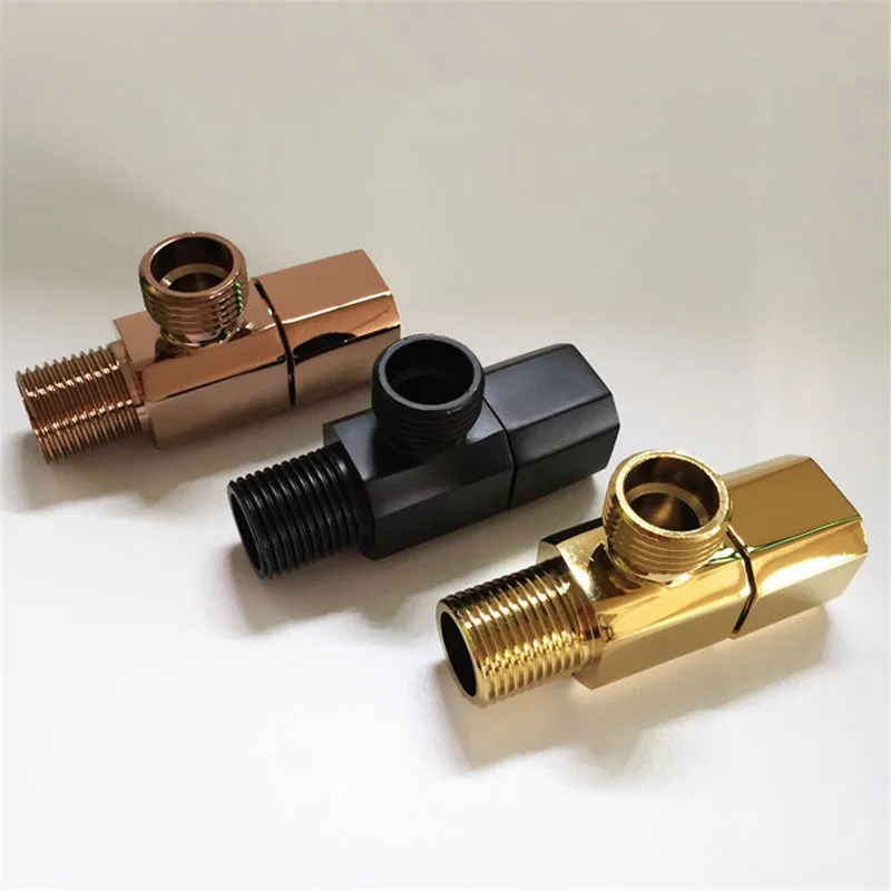 

Filling Valves Total Brass Angle Valves 1/2"Male x 1/2" Male Bathroom Bidet Valve Bathroom Accessories Gold/Rose gold/Black