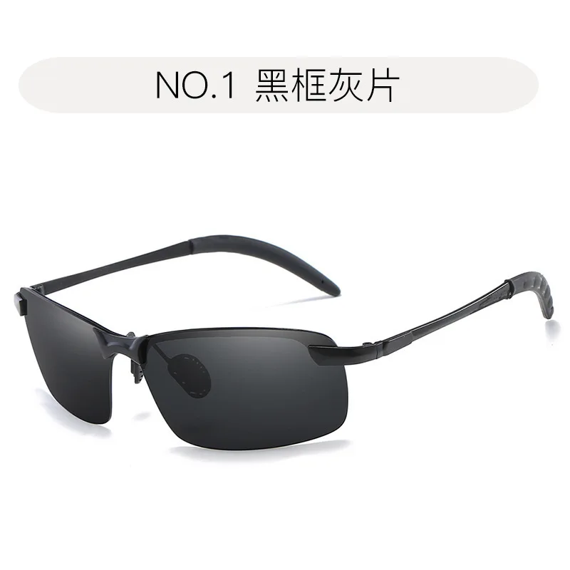 Металлические панк поляризованные солнцезащитные очки для мужчин Спорт на открытом воздухе ночного видения очки со светлыми линзами Легкие мужские солнцезащитные очки для глаз мужские очки