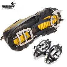 Розничные продажи уличных скалолазания crampons Горячие бахилы Нескользящие и легко переносить crampon 18 зуб накладка против скольжения на льду