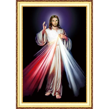 

Diamond Mosaic picture diy 5D Diamond Painting cross stitch round drill sets diamond embroidery beading gift Jesus religion icon