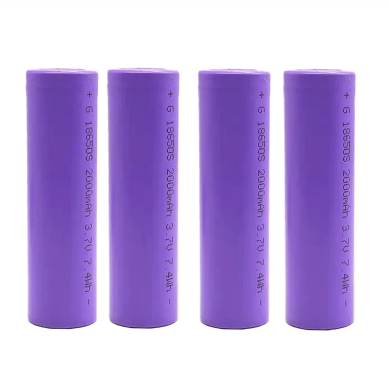 

12PCS/lot 3.7V 18650 Battery 2000mah Li-ion Rechargeable Battery For LED Flashlight Torch 18650 battery free shipping