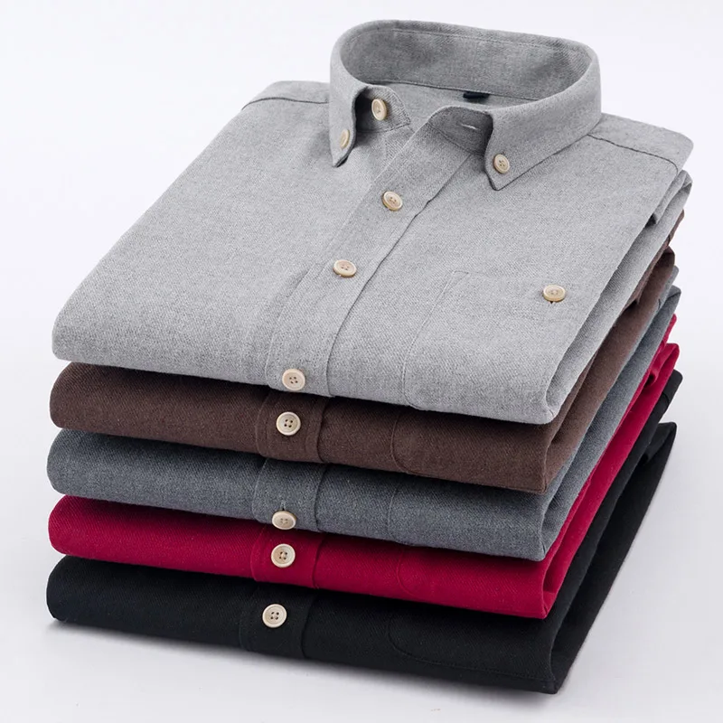 Camisa masculina модная деловая Мужская брендовая рубашка 85% хлопок приталенная