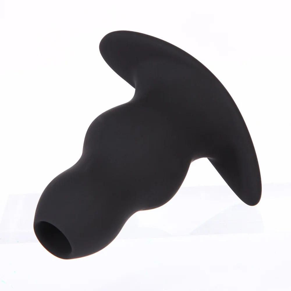 Hollow Anal Plug Silicone Butt Plug G Spot Vagina Stimulator Prostate Massager Masturbation Erotic Sex Toys for Women Men Gay (4)