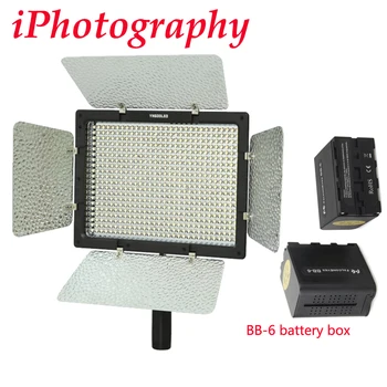 

Yongnuo YN-600 YN600 YN600L 3200-5500k LED Color Temperature Adjustable Video Light + BB-6 AA battery box Battery Pack Power