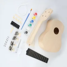 Новый 21 дюймов укулеле DIY с краской набор Гавайская гитара ручная