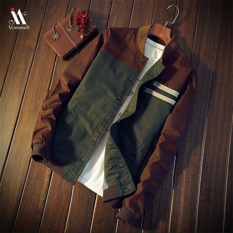 

Spring Autumn New Men's Bomber Zipper Jacket Male Casual Streetwear Hip Hop Slim Fit Pilot Coat Men Clothing Plus Size 3XL