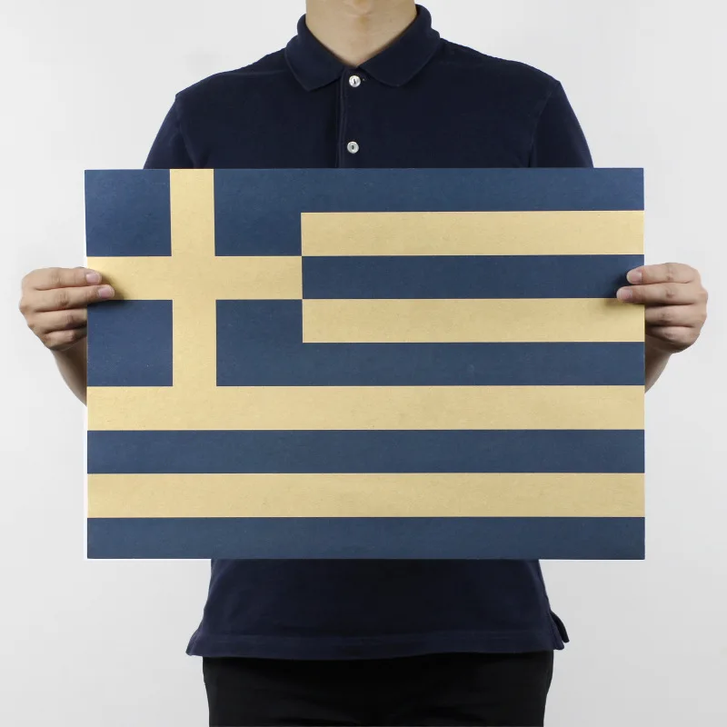 Higt Quality National Flag O Style Greece Nostalgia Photo kraft Paper