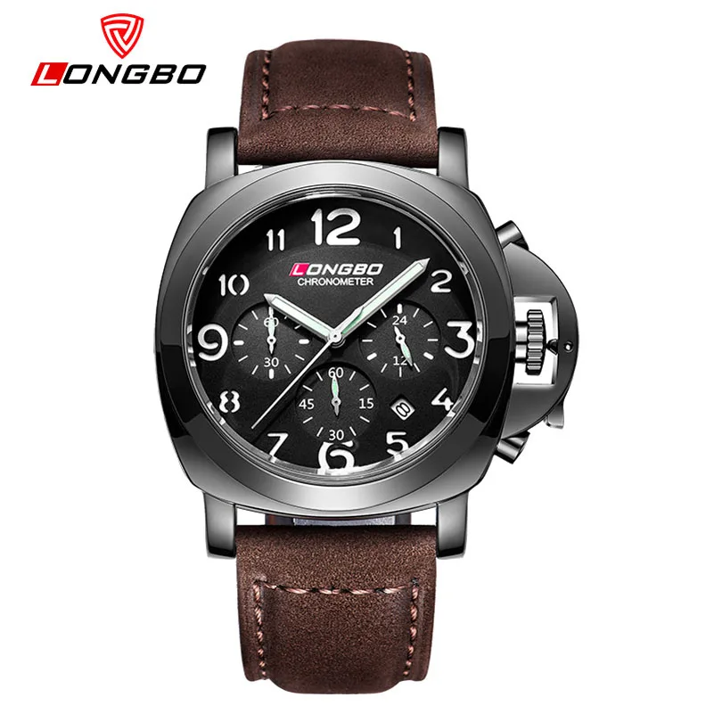 LONGBO Quartz Watch Luxury Men Watches 3ATM Waterproof Clock Wristwatch Men Business Watch Relogio Masculino Relojes