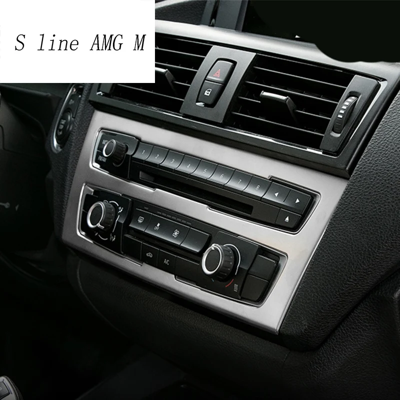 Tanie Car styling centralny zamek samochodu panel CD dekoracyjne wykończenie pokrywy naklejka na bmw serii 1 F20 116i 118i wnętrze akcesoria samochodowe