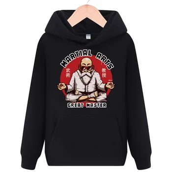 

High-Q Unisex DRAGON BALL Hooded Hoodie Son Goku Kakarotto Master Roshi Kame Sennin Pullovers Coat Jacket Hoodies Sweatshirts