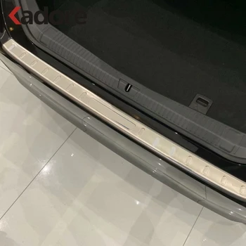 

For Toyota Avalon 2019 2020 Stainless Steel Outer Rear Bumper Pad Protector Trim Tail Trunk Scuff Plate Cover Car-Styling