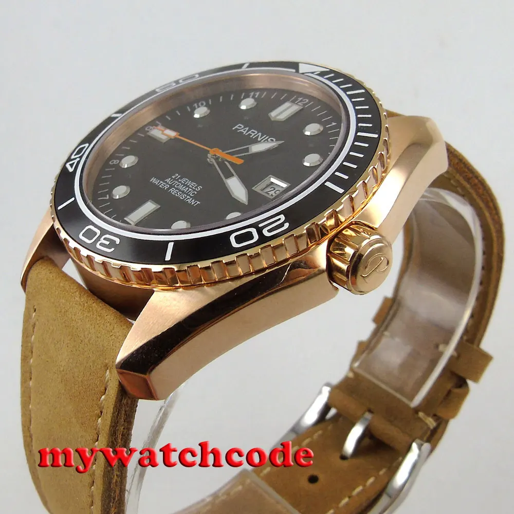 Мужские автоматические часы с чёрным циферблатом 45 мм|watch automatic men|watch menwatch men |