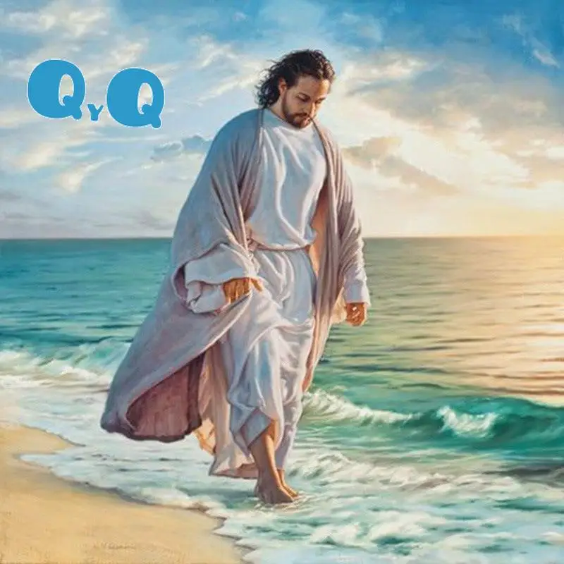 

5D DIY full diamond painting Religious figures Jesus by the Sea embroidery cross stitch rhinestone pictures wall decor christmas