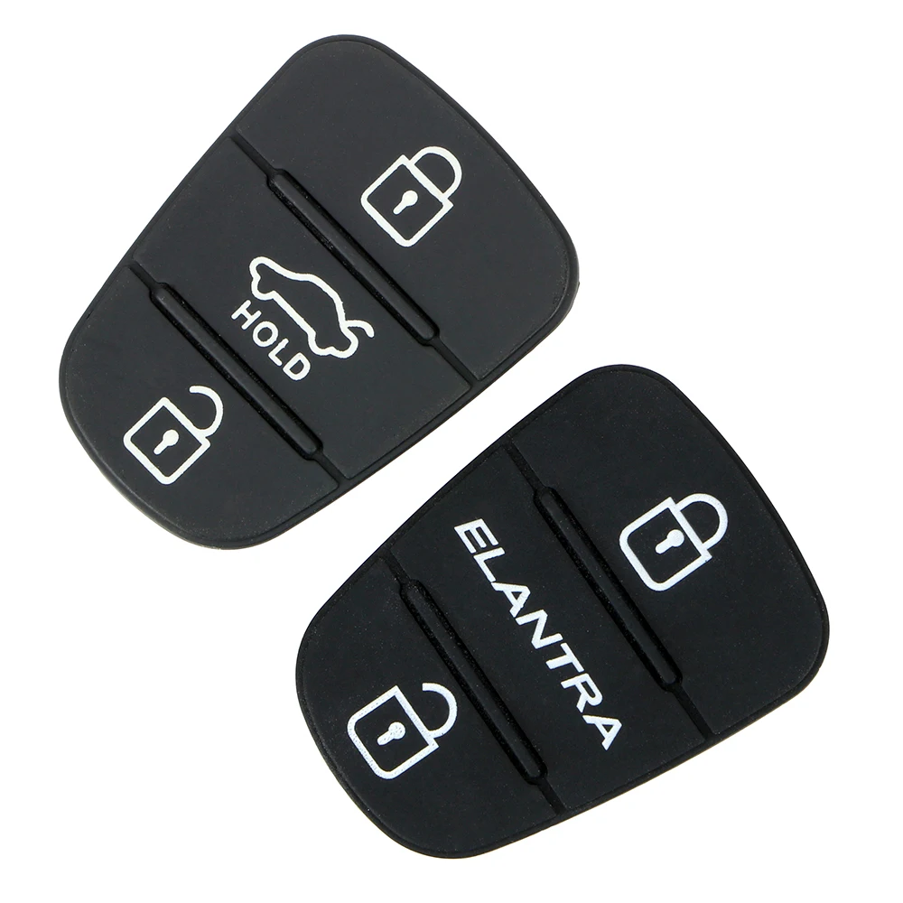 

Key Case Cover for Kia Car Key Shell For Hyundai ELANTRA Remote 3 Buttons Key Rubber Pad Automobiles Replacement Accessories