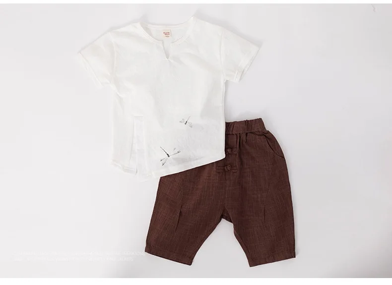 Summer Casual Baby Boy Clothes 2019 Cotton Short Sleeve T-shirt Shorts Kids Suit Korean Children Clothing Set For Boys Two-piece (7)