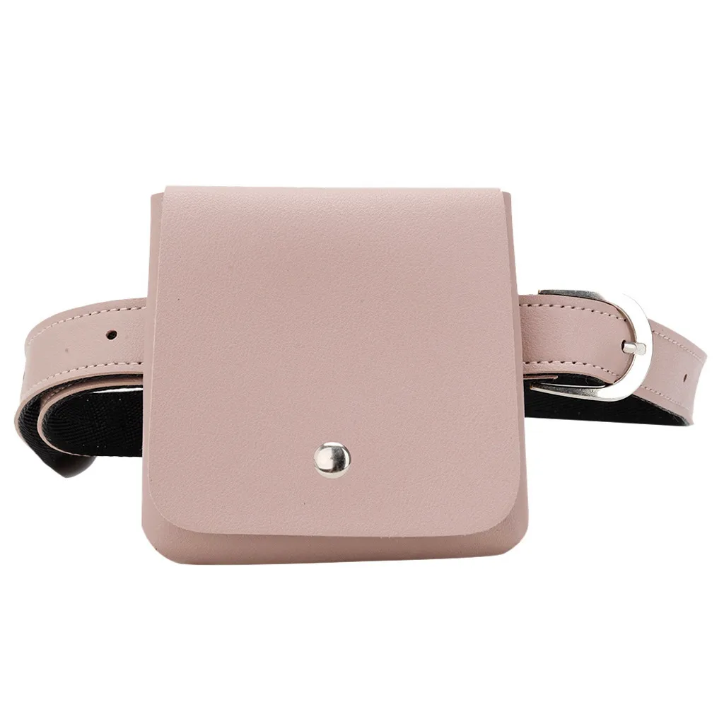 

Fashion Women Outdoor Hasp Solid Color Messenger Bag Chest Bag Small Waist Bag High Quality Clutch Money Bag