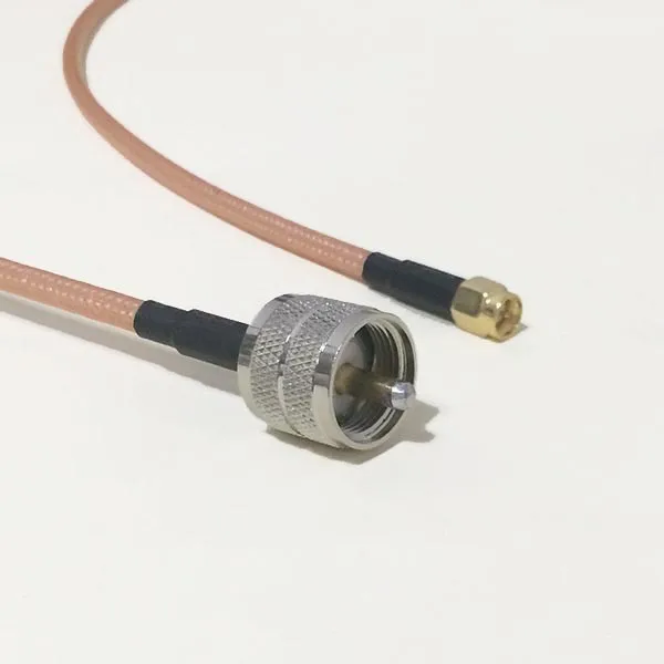 Высококачественные низкие-Затухание UHF штекер переключатель SMA мужской косичка кабель RG142 50 см 20 "адаптер