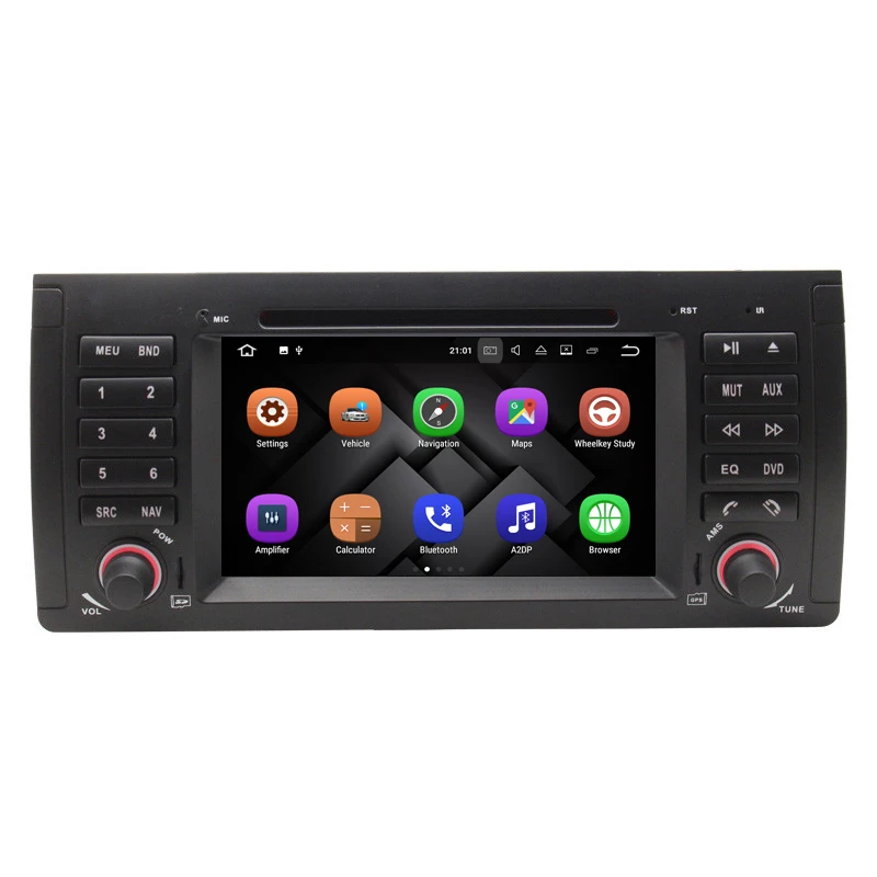 Discount Android 7.1 1024*600 Quad Core Car DVD Player GPS Radio for BMW E53 E39 X5 with Wifi 3G 4G Bluetooth RDS USB SD DAB TPMS Can Bus 18