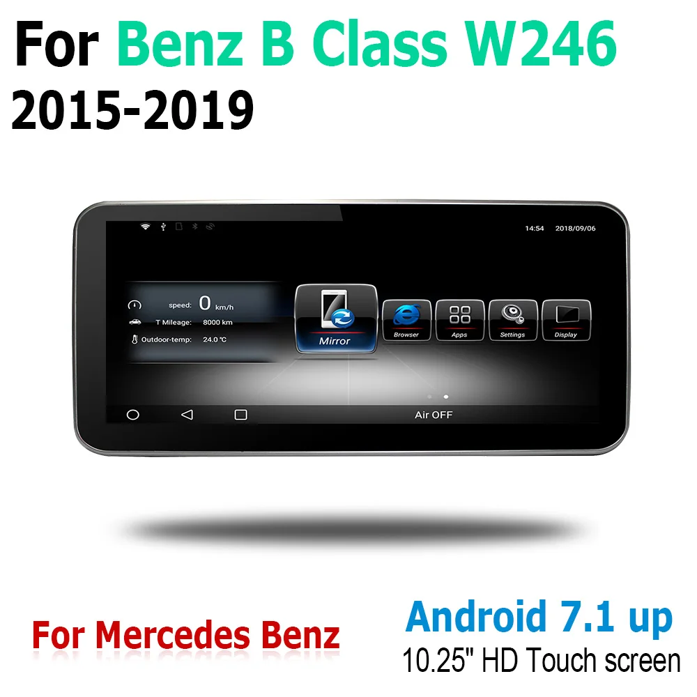 Best 10.25" Android Touch Screen Multimedia Player Stereo Display navigation GPS For Mercedes Benz B Class W246 2015~2019 NTG 2 Best 10.25" Android Touch Screen Multimedia Player Stereo Display navigation GPS For Mercedes Benz B Class W246 2015~2019 NTG 2