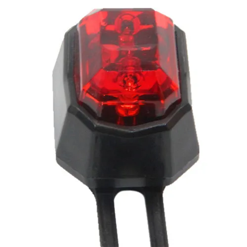 Водонепроницаемый супер яркий мини светодиодный светильник для езды на велосипеде на открытом воздухе, мигающая сигнальная лампа для ночной езды из алюминиевого сплава - Цвет: Red