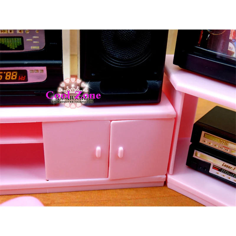 Миниатюрная мебель для гостиной для кукольного дома Барби, ролевые игры, игрушки для девочек