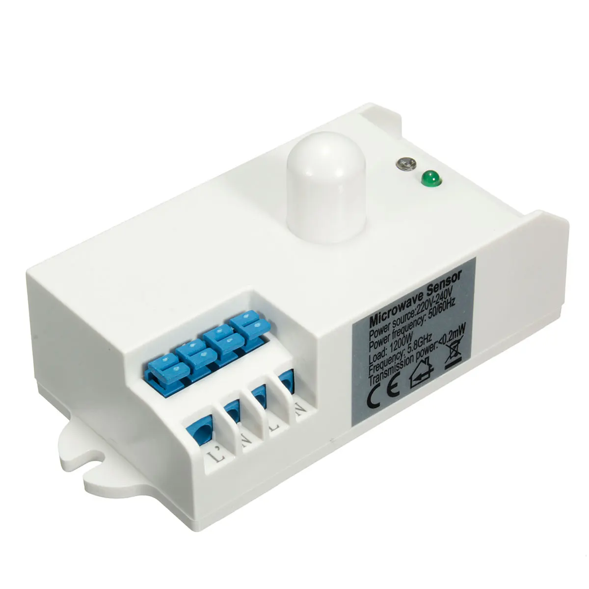 

AC 220-240V SK-602 Microwave Sensor CE Reach/Time/LED Light Control Setting Modes Connect Power Load Electronics universal Tools