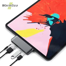 USB C концентратор адаптер с USB-C TYPE C зарядка PD 4 K HDMI USB 3,0 3,5 мм наушники с 2018 iPad Macbook Pro SAMSUNG S8 S9 S10