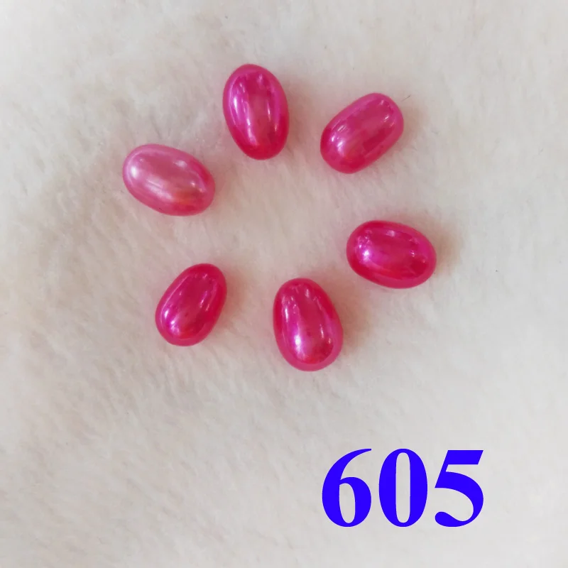 Бесплатная доставка 10 шт. жемчужина Love wish oyster 6 8 мм красное вино рисовая овальная