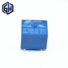 10 ШТ. 5 В DC SONGLE СИЛОВЫХ Реле T73-5V SRD-5В-SL-C SRD-05VDC-SL-C Тип ПЕЧАТНОЙ ПЛАТЫ на складе
