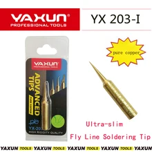 YAXUN YX203-I пайки из чистой меди для iphone материнская плата fly line ремонт, ультра тонкий паяльник головка для мобильного ремонта