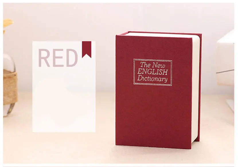 Dictionary Safe Box Secret Book Money Hidden Security Safe Lock Cash Money Coin Storage Jewellery Password Locker For Kid Gift