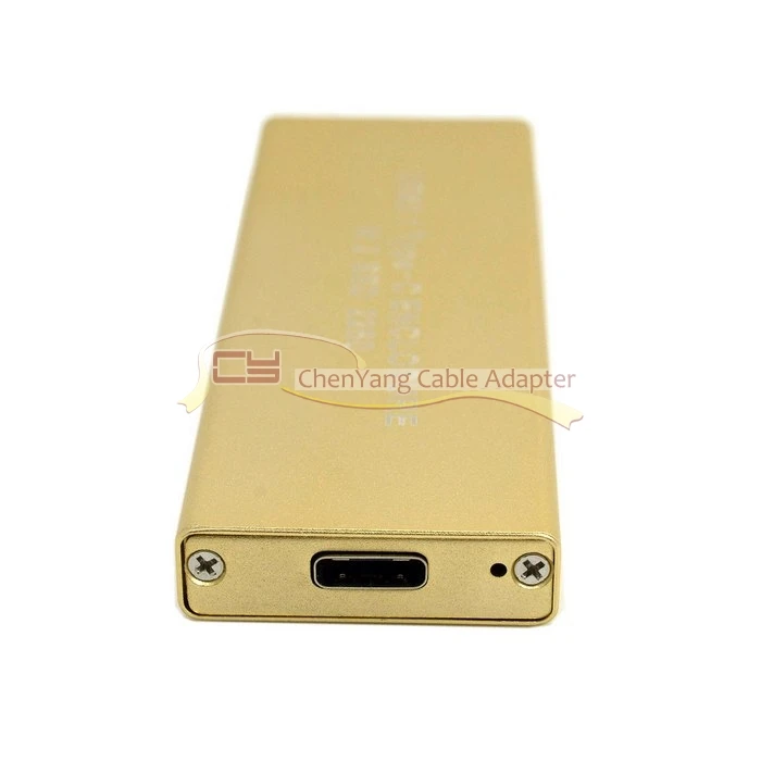Chenyang золото USB-C USB 3,1 Тип C M.2 NGFF PCI-E 2 Lane SSD корпус для E431 E531 X240 Y410P Y510P