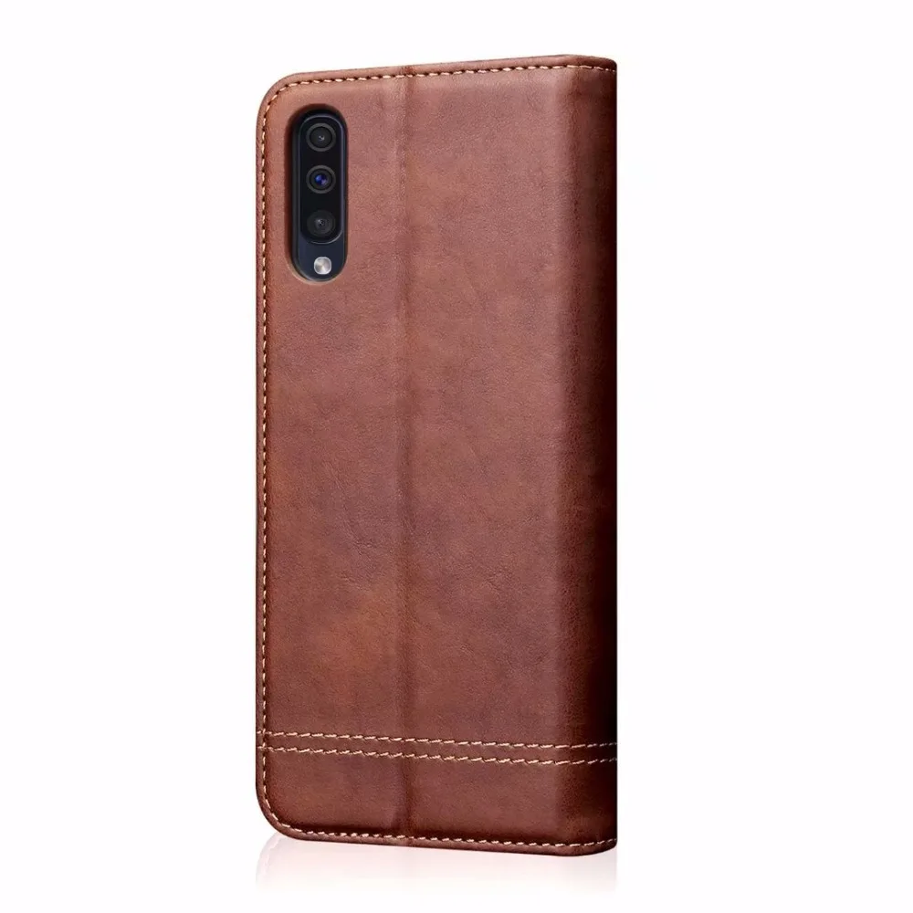 Luxury High Quality Vintage Leather Magnetic Flip Cover Wallet Case For Samsung Galaxy A60 A50 A40 A30 A20 A10 M30 M20 M10
