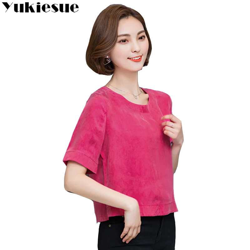 Blusa Ropa Blosas wine Dark yellow Red Mujeres Xxxl Camisas Tops Blue Femenina Red orange green Camisa white Grande Top Cupro Mujer Blusas Y Seda Talla Madre 2018 rose Pwdp8qFP