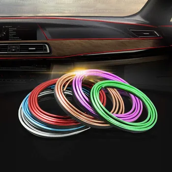 

Car Sticker Interior Trim Strip Decoration Line Center Console Door Gap Chrome Strip Universal Modification Supplies