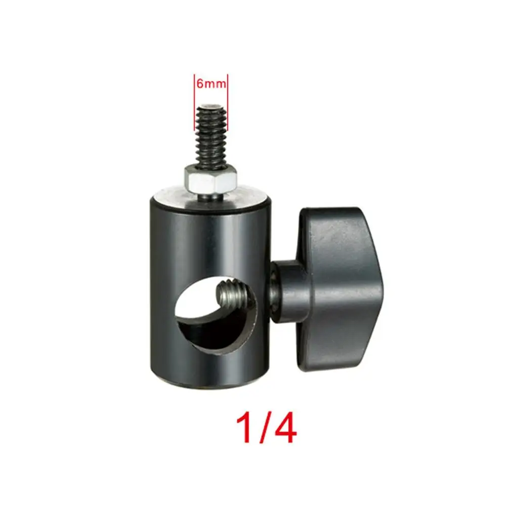 

Photography Light Stand Flat Head Converter to 1/4" Screw Adapter for DSLR SLR Camera Monitor LED Flashlight Bracket Accessory