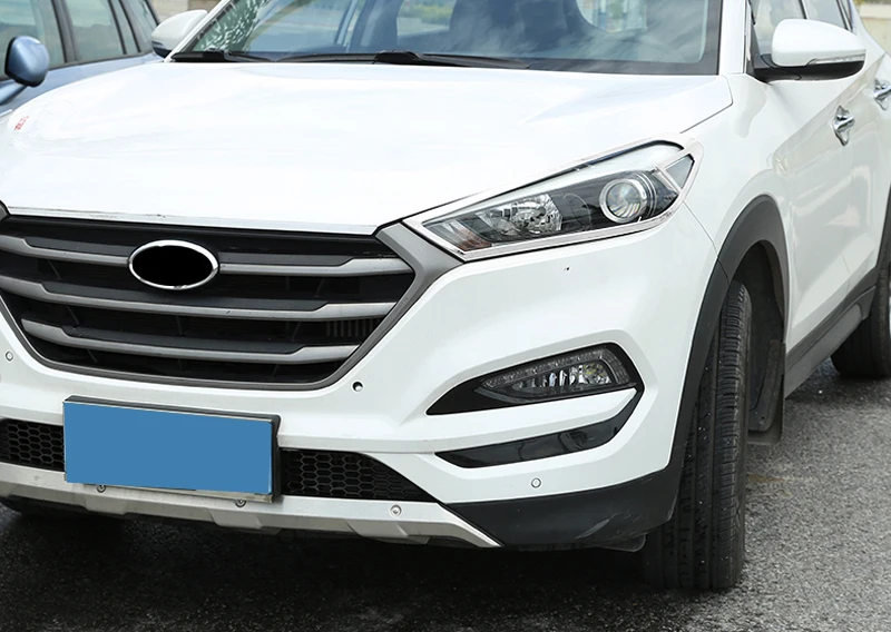 Хромированные, для передних фар крышка планки для Hyundai Tucson