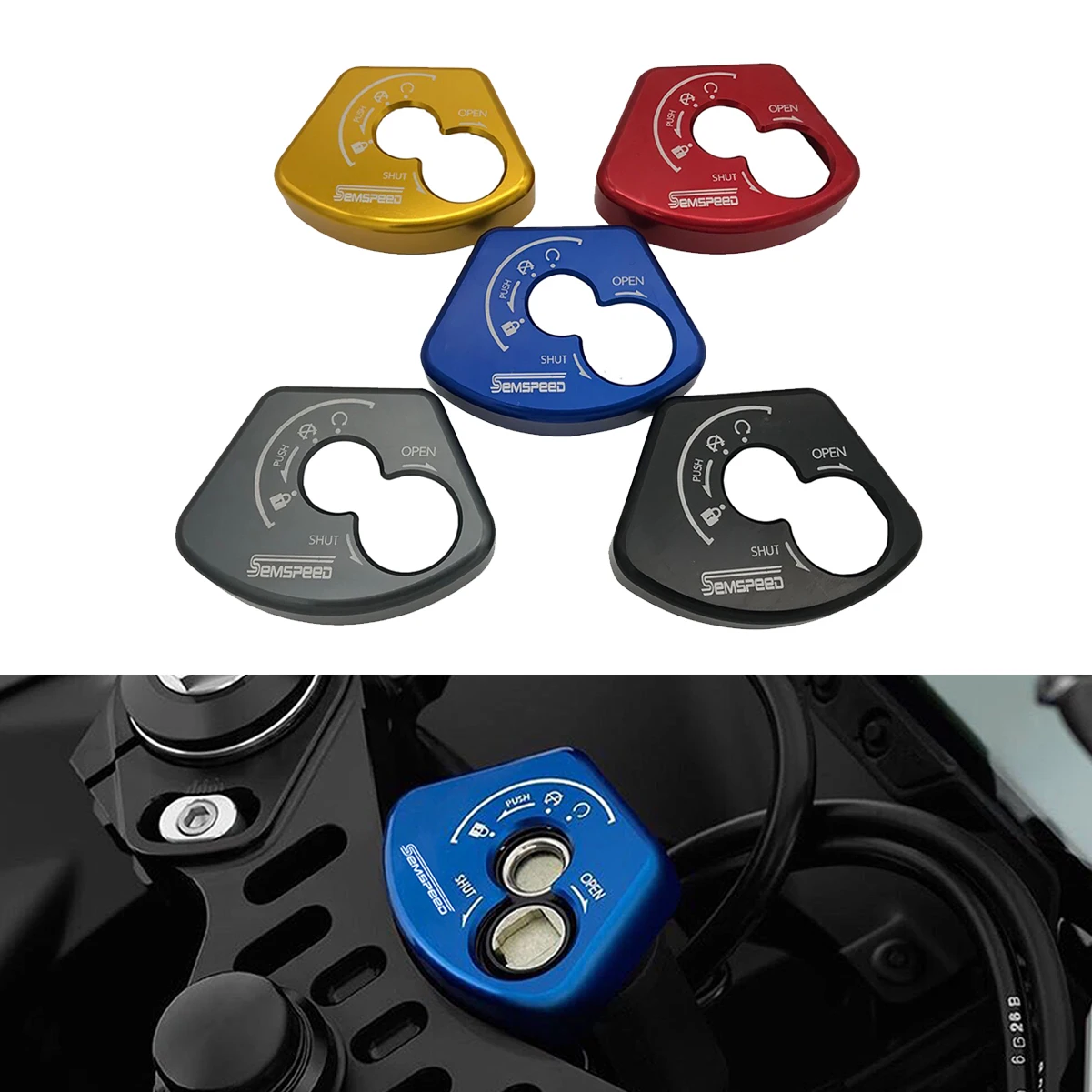

For Yamaha YZF R15 V3 2017 2018 2019 Motorcycle Modified r 15 v 3 Ignition Switch Cover Electric Key Case Door Lock Cover Cap