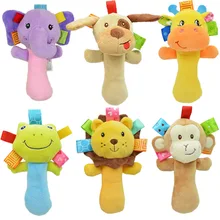 Детские игрушки-погремушки 0-12 месяцев мультфильм плюшевые игрушки для малышей Oyuncak игрушки для детей