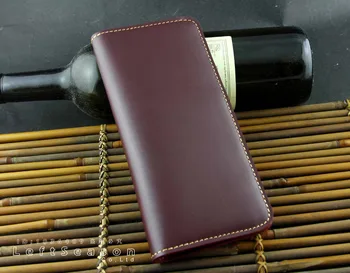 

Mens Luxuty Handmade Card Holder Long Wallet Checkbook Purse