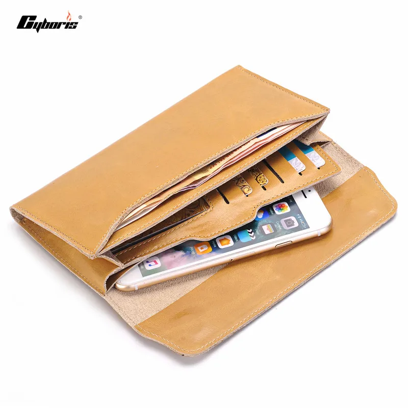 

CYBORIS for iPhone7 Multifunctional lady women Genuine Leather Wallet Pouch Handbag Case for For Iphone 7 7Plus 6S 6Plus 5S