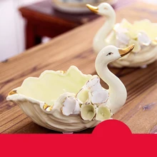 Красивая Лебедь керамическая пепельница милые животные маленькая пепельница креативная Мода украшение дома