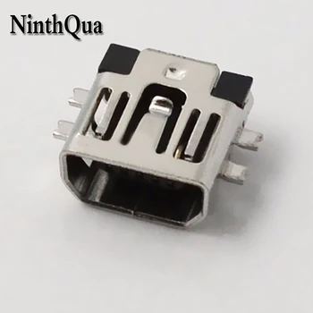 

10pcs Mini USB Type AB 5 Pin Female Plug Jack Interface Connector Offset 4 Fixed Pins Socket for Data Line DIY parts