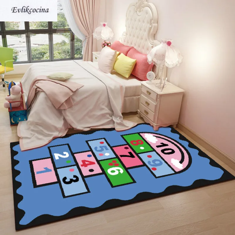 Игровой ковер с номерами, ковер для дома, напольный коврик для гостиной, Moqueta Suelo, для спальни, Tapete Para Sala Alfombra Dormitorio