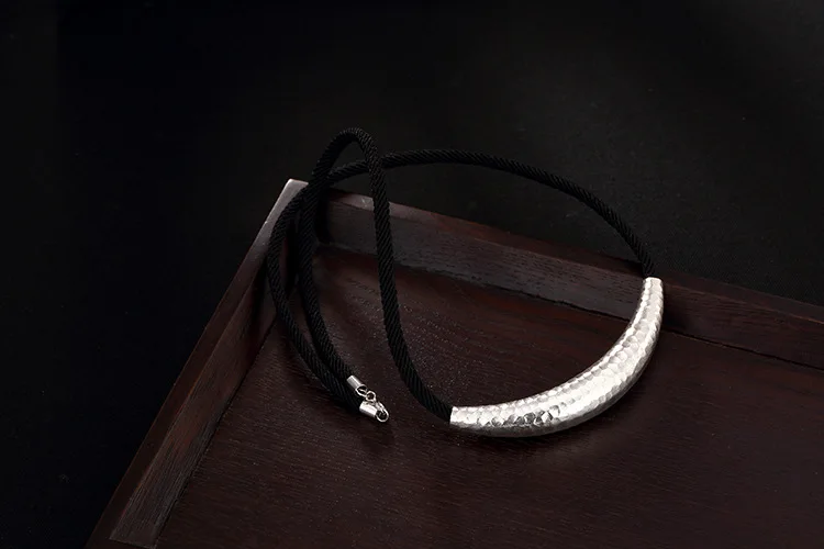 KJJEAXCMY Fine jewelry S990, выдолбленные, цветы клевера, богатство и бахрома, чистое серебро, тайский серебряный кулон-цепочка для свитера