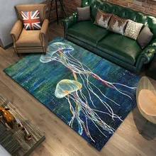 

Nordic Personality Trend Tea Table Living Room Carpet Bedside Carpet Rectangular Creative Abstract Oil-coloured Carpet Mat
