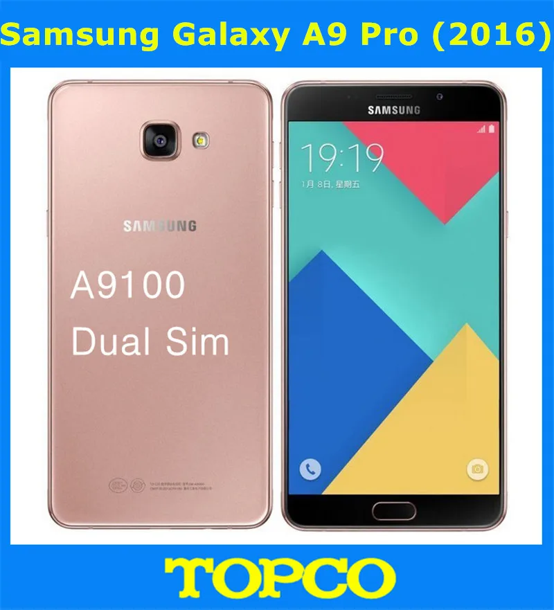 Samsung Galaxy A9 Pro 2016 Duos Оригинальный разблокированный LTE мобильный телефон с двумя sim