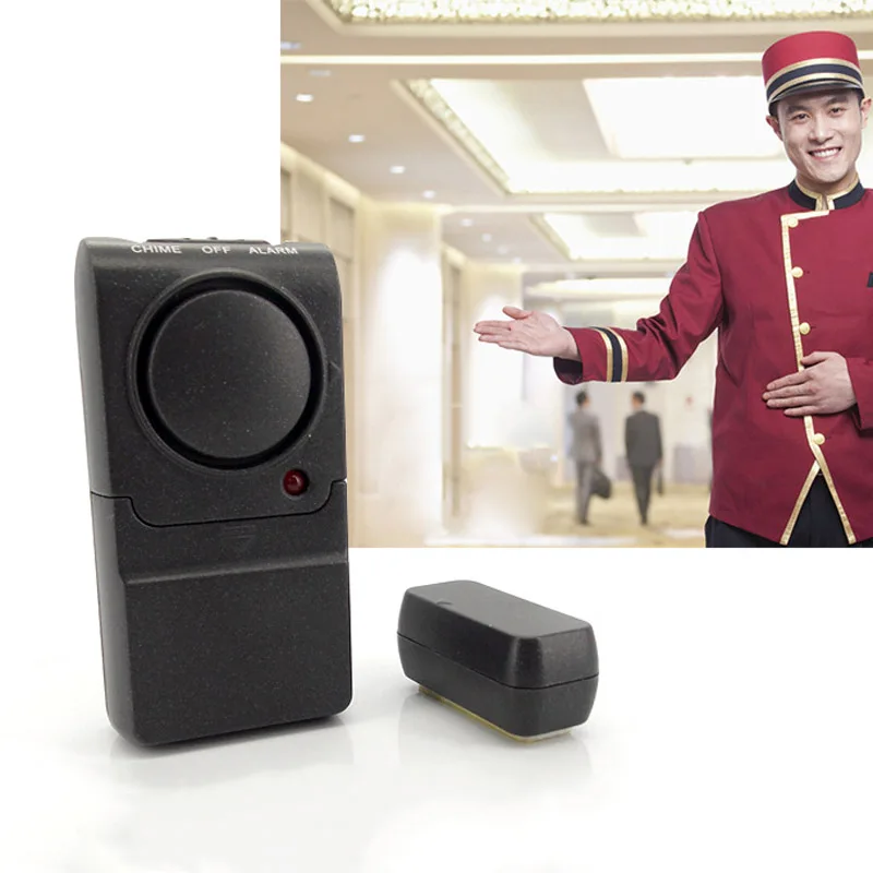 

2 Pcs/Set Door Window Mini Alarm 100dB Security Detects for Home Office Dorm Room LCC77